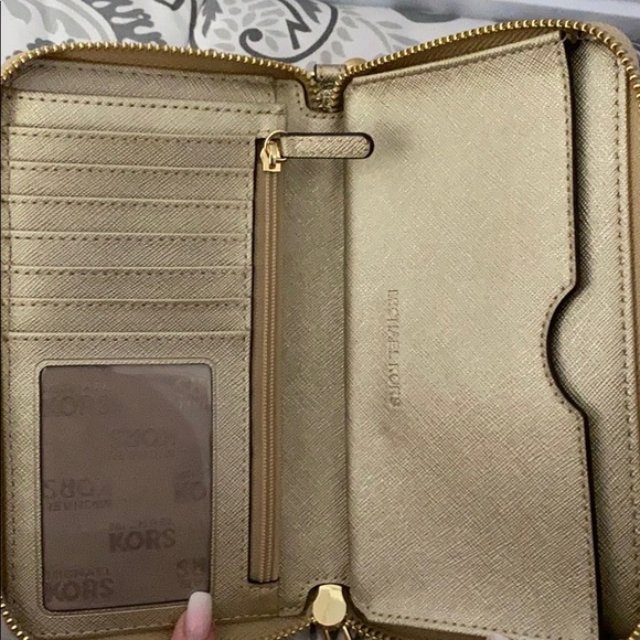 Gold Michael Kors Wristlet - Picture 2 of 2